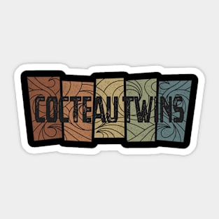 Cocteau Twins Retro Pattern Sticker